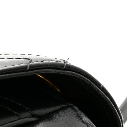 Gucci Calfskin Matelasse Small GG Marmont Shoulder Bag Black 10 of 11