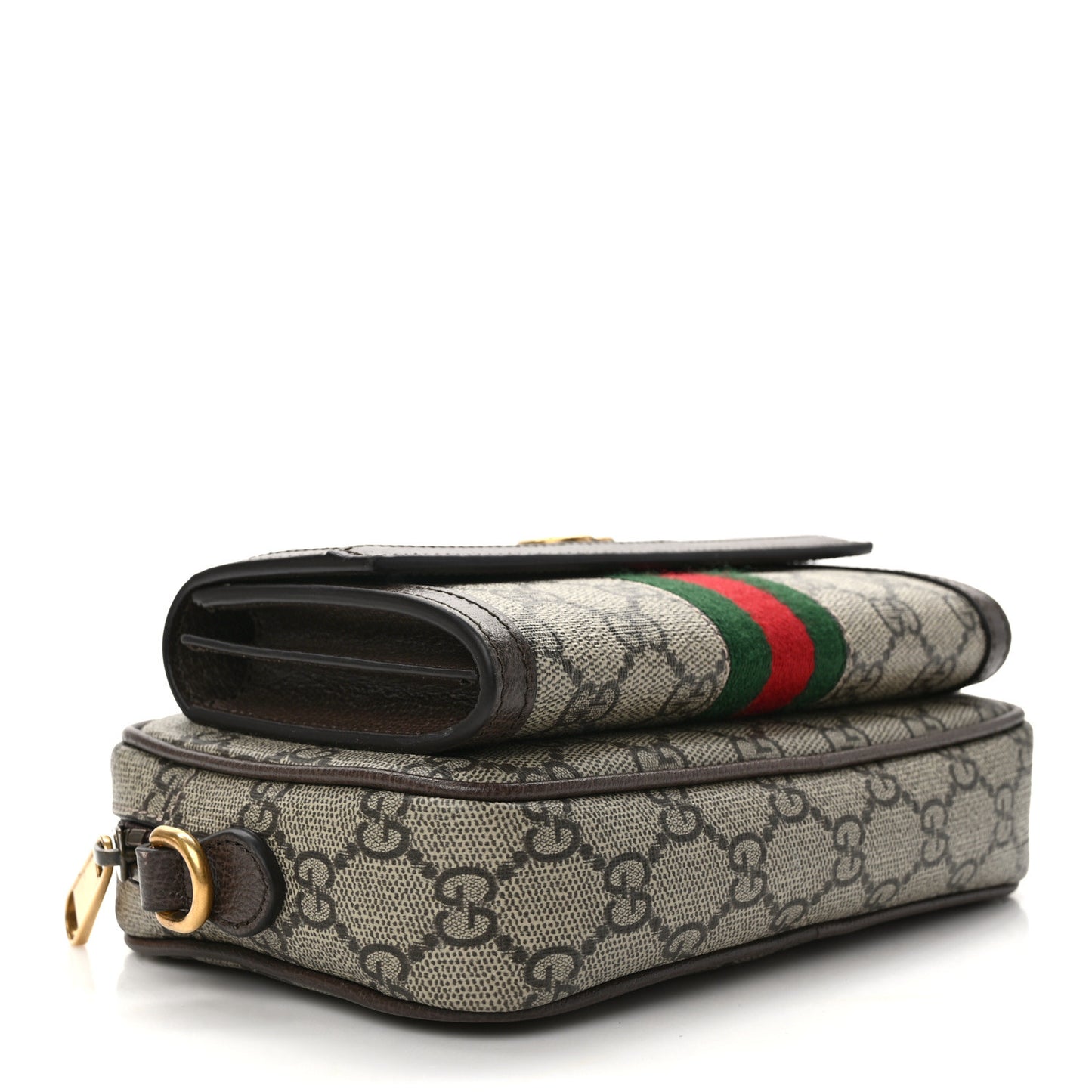 GG Supreme Monogram Web Mini Ophidia Bag Beige Ebony