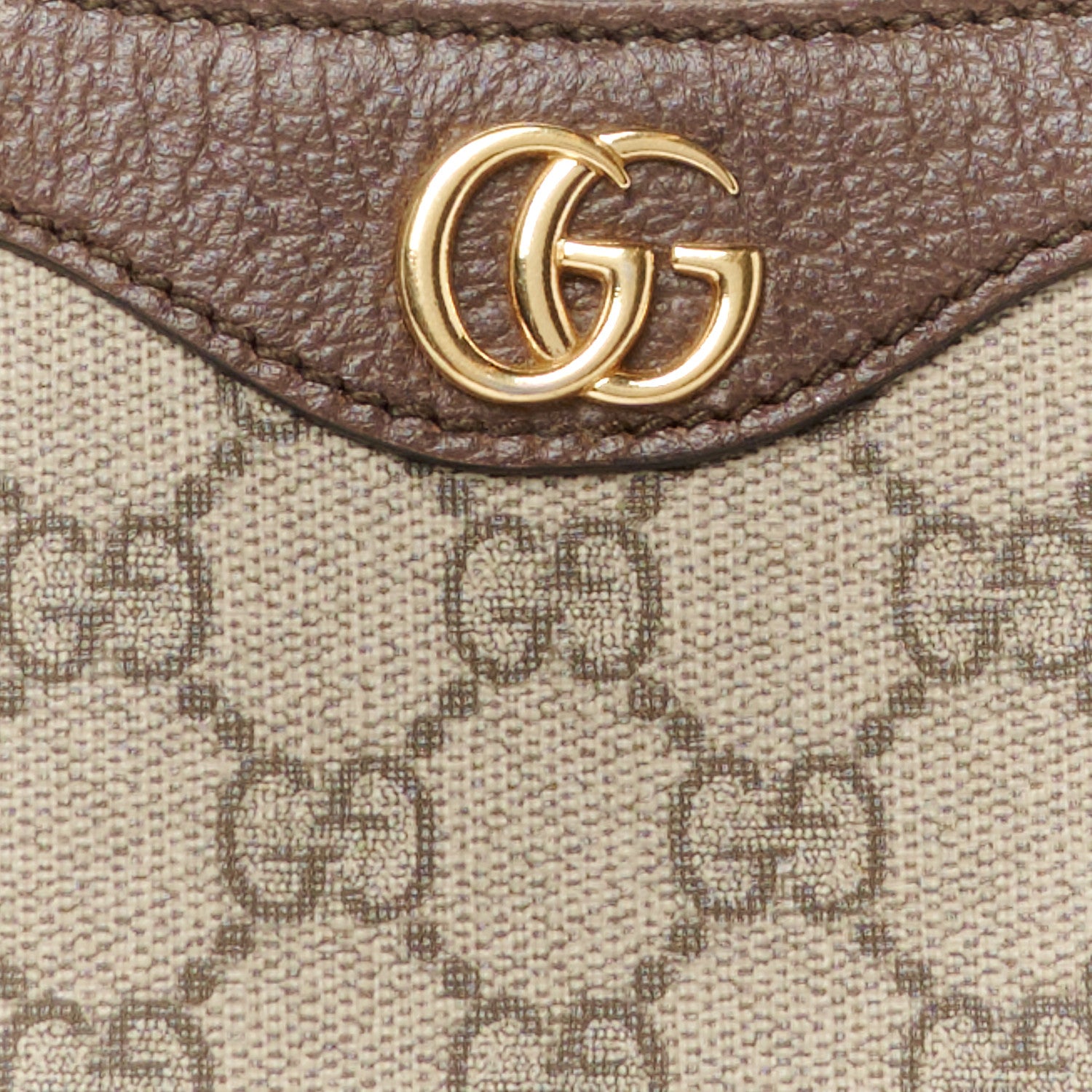 Gucci GG Supreme Monogram Textured Dollar Calfskin Small Ophidia Hobo Beige Ebony New Acero 9 of 11