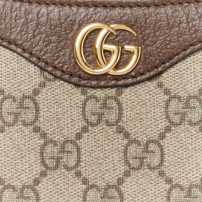 Gucci GG Supreme Monogram Textured Dollar Calfskin Small Ophidia Hobo Beige Ebony New Acero 9 of 11