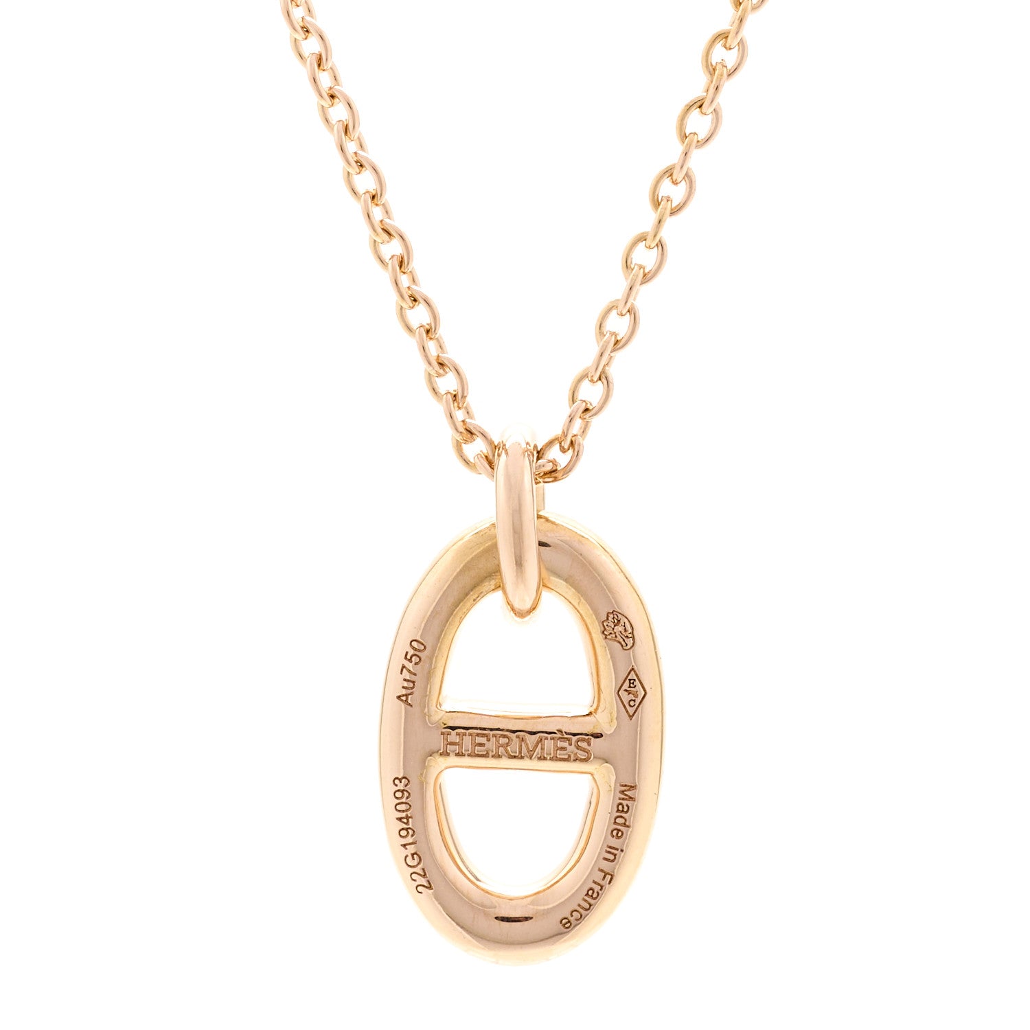 Hermes 18K Rose Gold PM Farandole Pendant Necklace 5 of 6