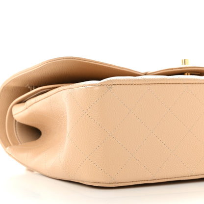 Chanel Caviar Quilted Jumbo Double Flap Beige Clair 9 of 12