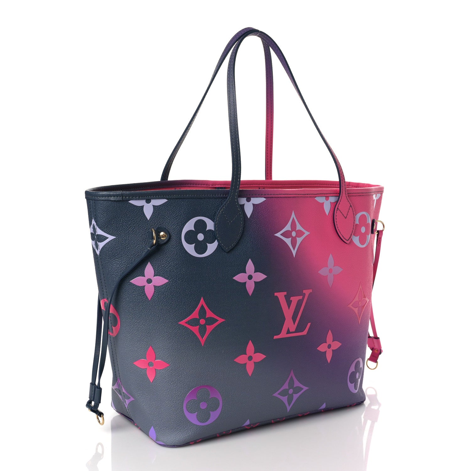 Louis Vuitton Monogram Giant Spring In The City Neverfull MM Midnight Fuchsia 4 of 10