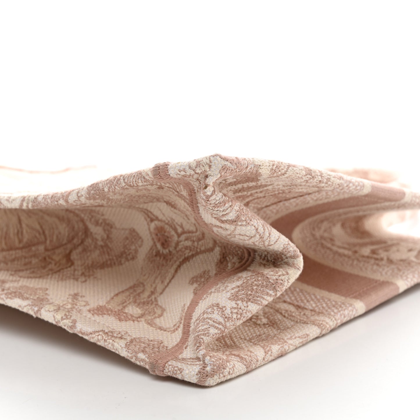 Canvas Embroidered Medium Dioriviera Toile De Jouy Book Tote Rose