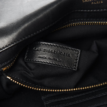 Saint Laurent Lambskin Patchwork Monogram Medium Jamie Black 6 of 9