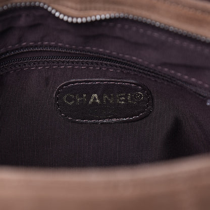Chanel Suede Bekko Chain CC Shopping Tote Dark Brown 7 of 18