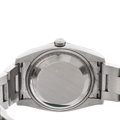 Rolex Stainless Steel 18K White Gold Diamond 34mm Oyster Perpetual Date Watch Silver 115234 4 of 5