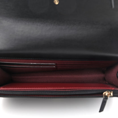 Chanel Calfskin Quilted Perfect Fit Wallet On Chain WOC Black 4 of 9