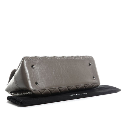 Chanel Aged Calfskin Medium Lady Pearly Flap Grey 4 of 8