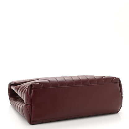 Saint Laurent Calfskin Y Quilted Monogram Medium Loulou Chain Satchel Palissandre 4 of 11