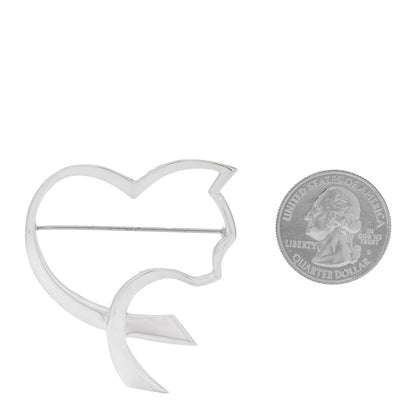 Tiffany Sterling Silver Paloma Picasso Cat Brooch Pin 2 of 4