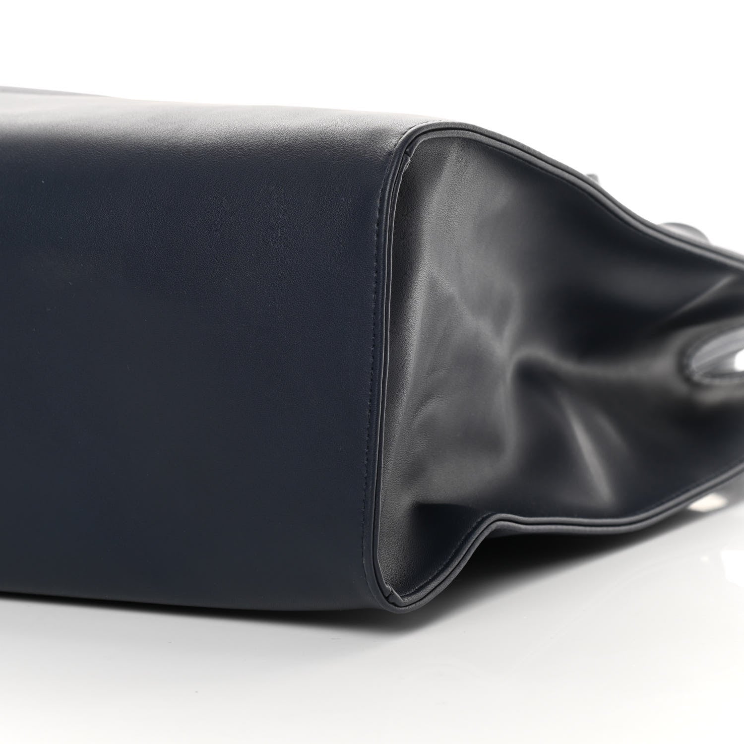 Telfar Vegan Leather Medium Shopping Bag Navy 10 of 10