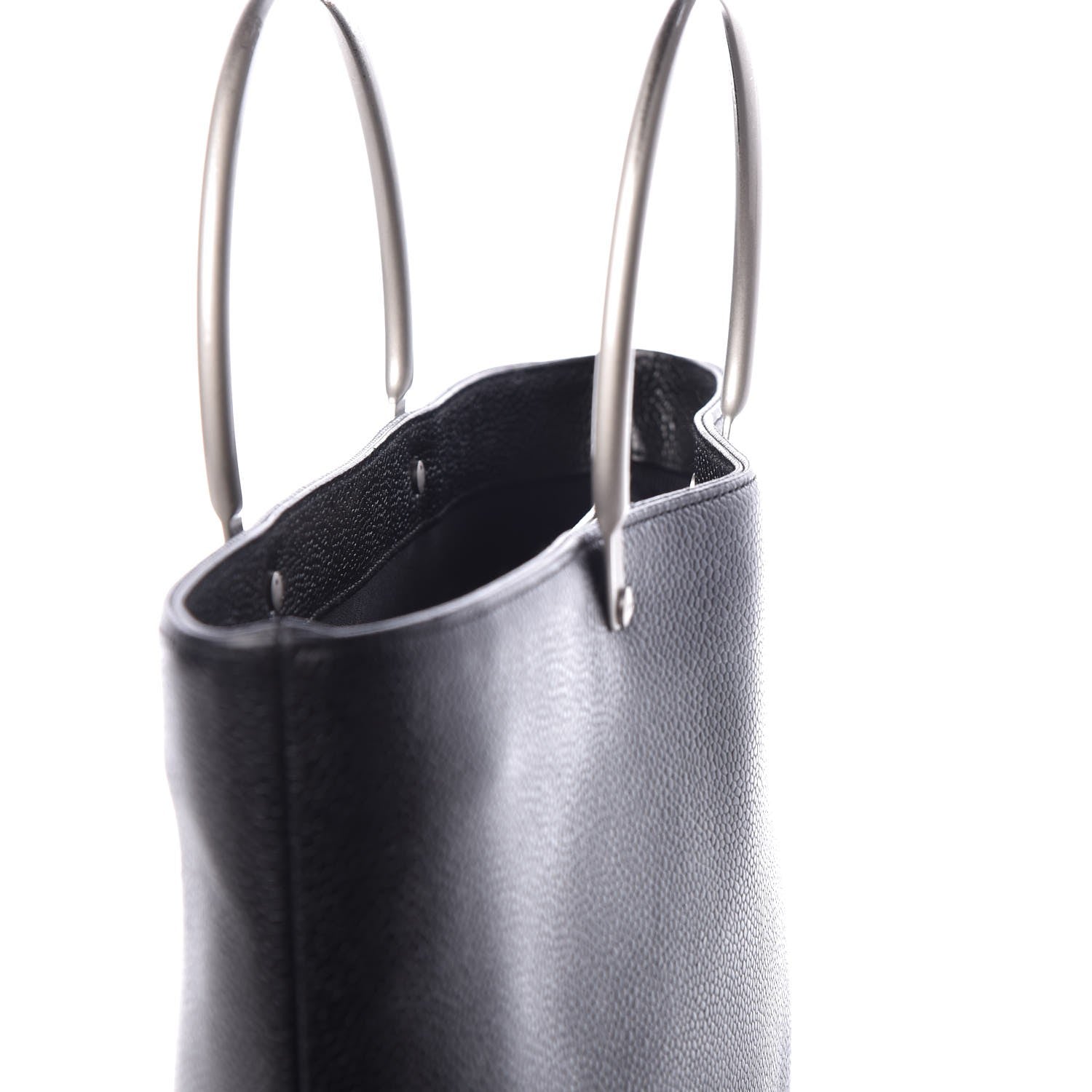 Chanel Caviar Metal Handle Tote Black 9 of 13