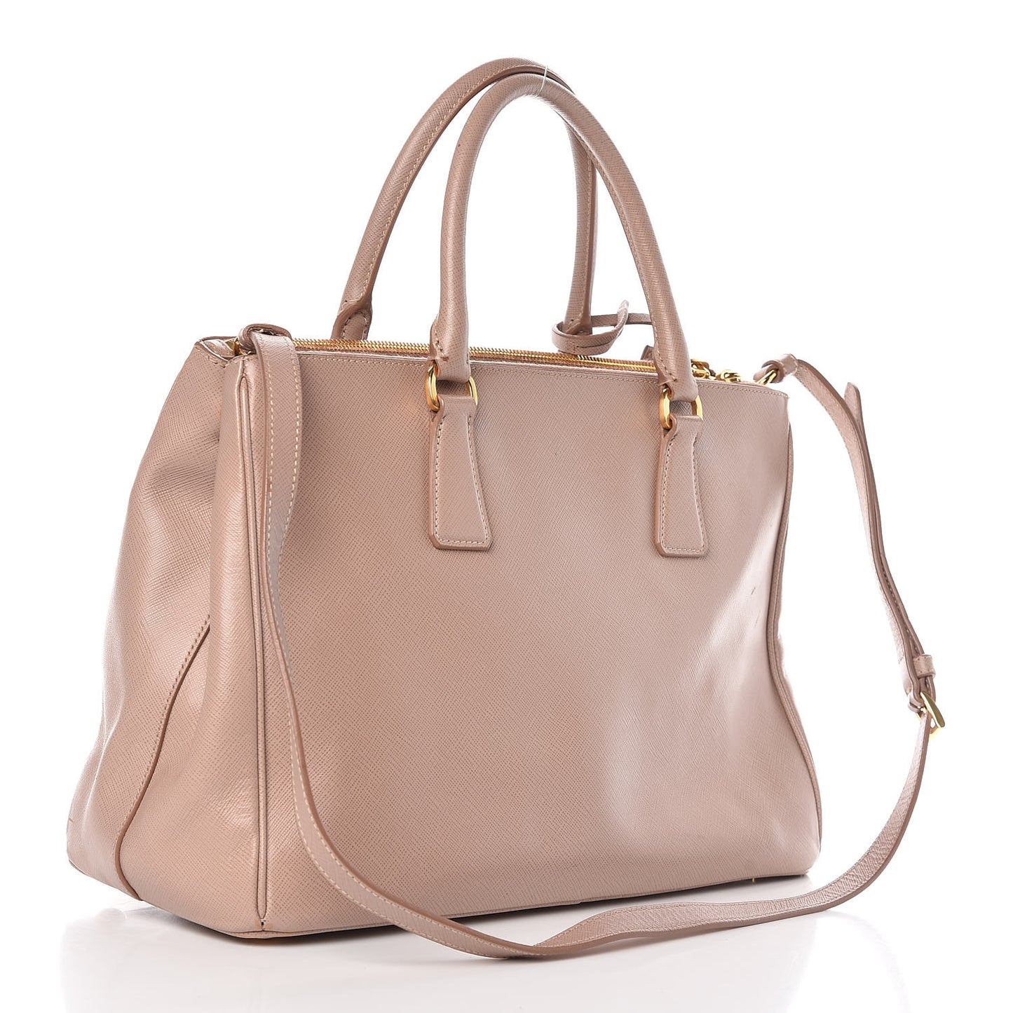 Saffiano Medium Galleria Double Zip Tote Cammeo