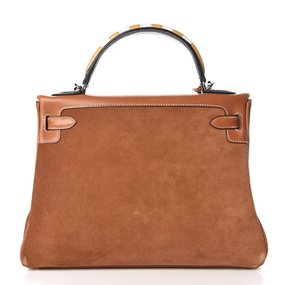 Hermes Barenia Grizzly Au Galop Kelly Retourne 32 Fauve 4 of 41