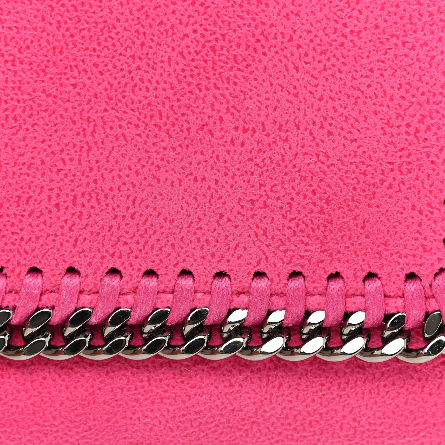 Stella McCartney Shaggy Deer Small Falabella Flap Wallet Hot Pink 7 of 11