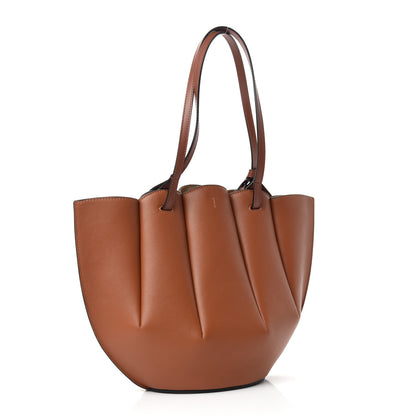 Loewe Calfskin Small Shell Tote Tan 3 of 8