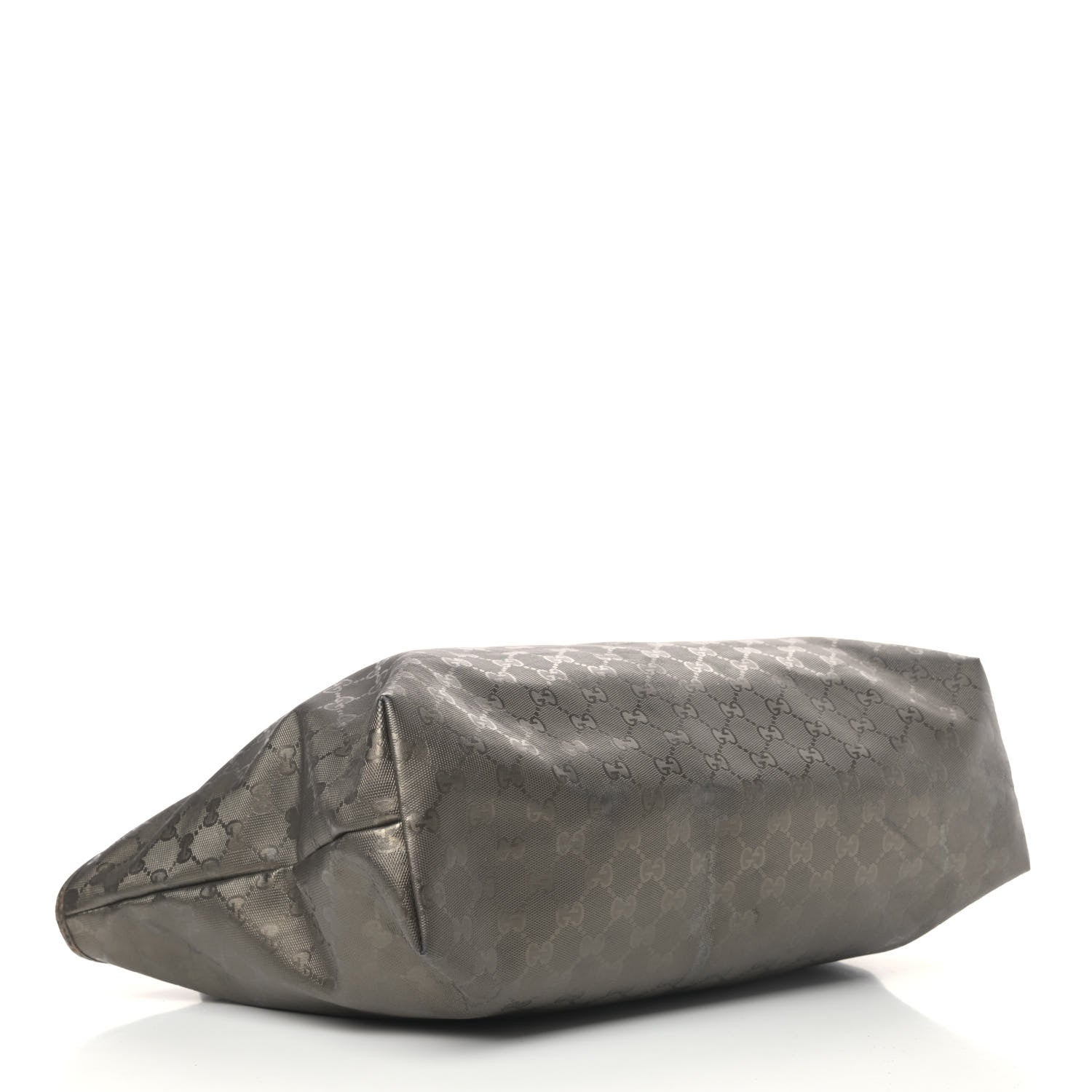 Gucci Imprime Monogram Medium Zippered Shopping Tote Pewter 4 of 13