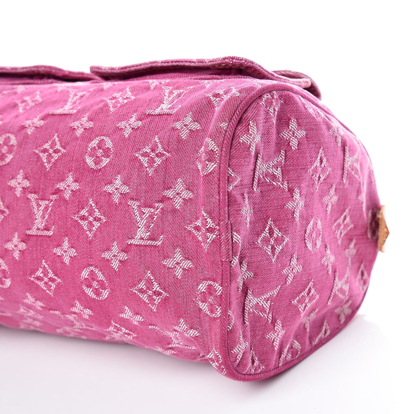 Monogram Denim Neo Speedy Fuchsia