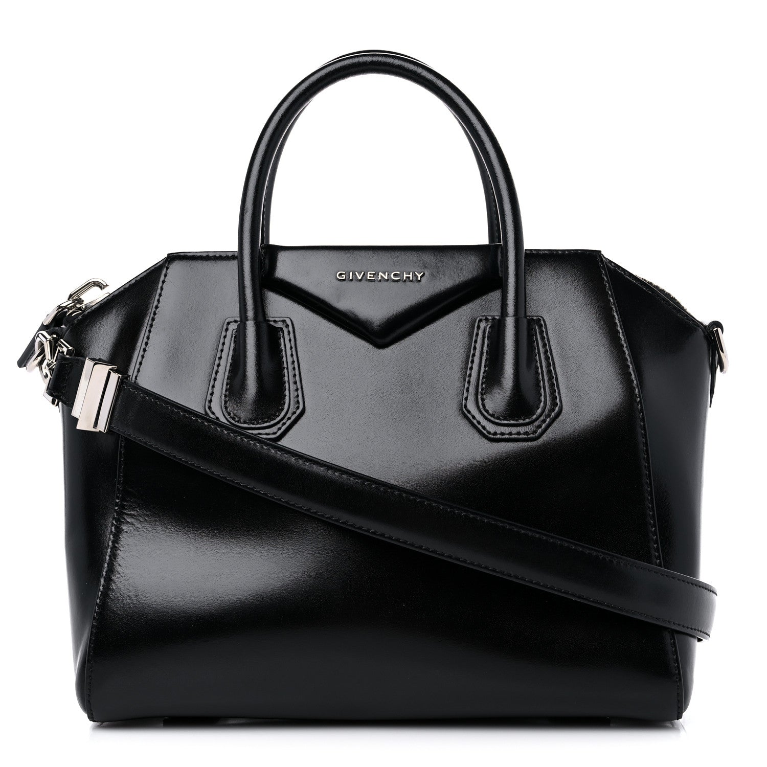 Givenchy Shiny Lord Calfskin Small Antigona Black 1 of 10