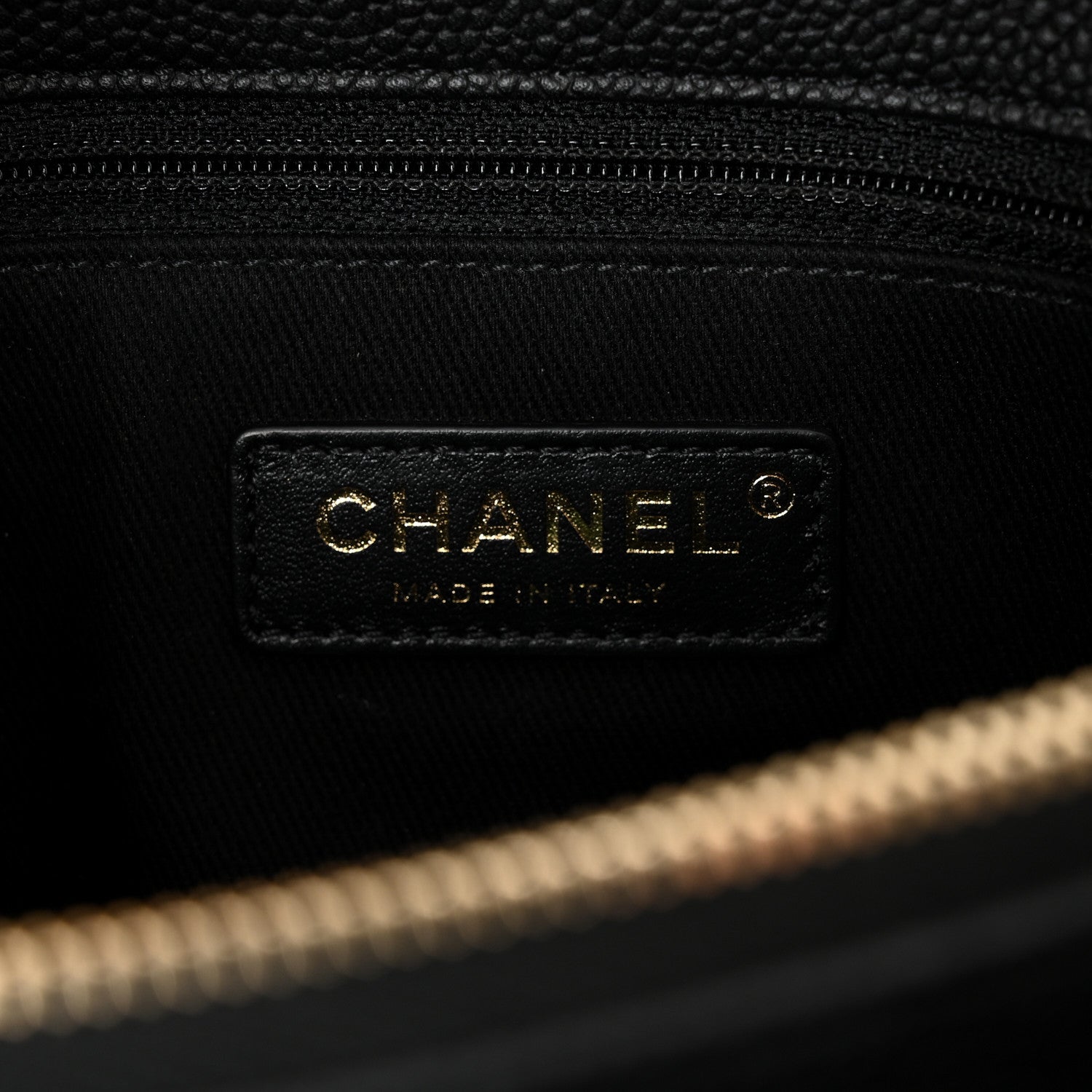 Chanel Grained Calfskin Stitched Flap Black 6 of 11