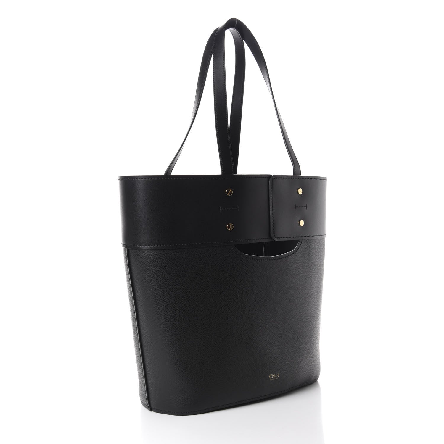 Chloe Smooth Grained Calfskin Medium Aby Tote Black 3 of 9