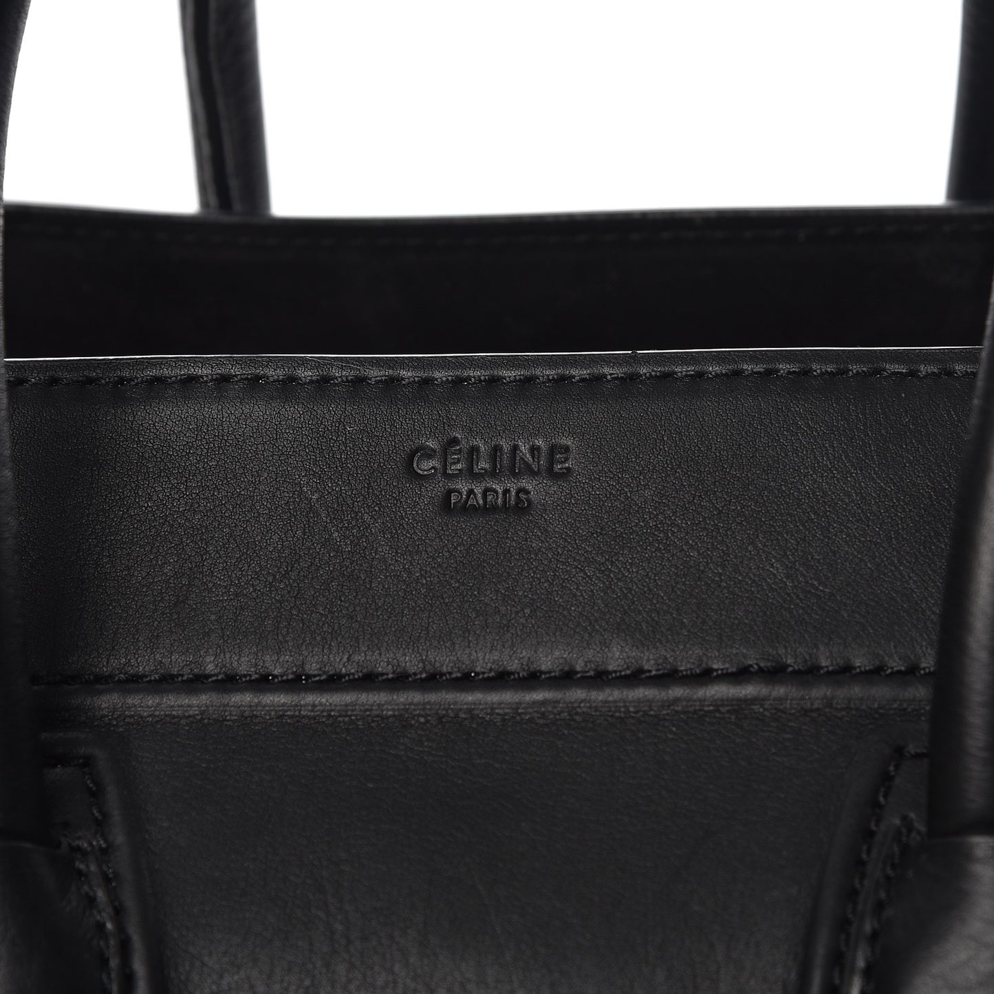 Supple Calfskin Medium Phantom Luggage Black