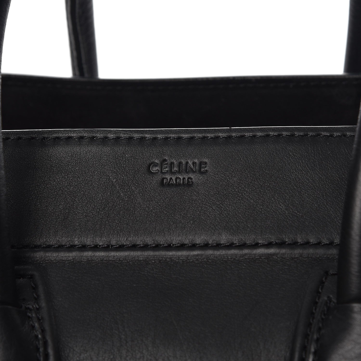 Celine Supple Calfskin Medium Phantom Luggage Black 10 of 13