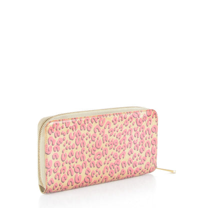 Louis Vuitton Vernis Leopard Zippy Wallet Blanc Corail 3 of 7