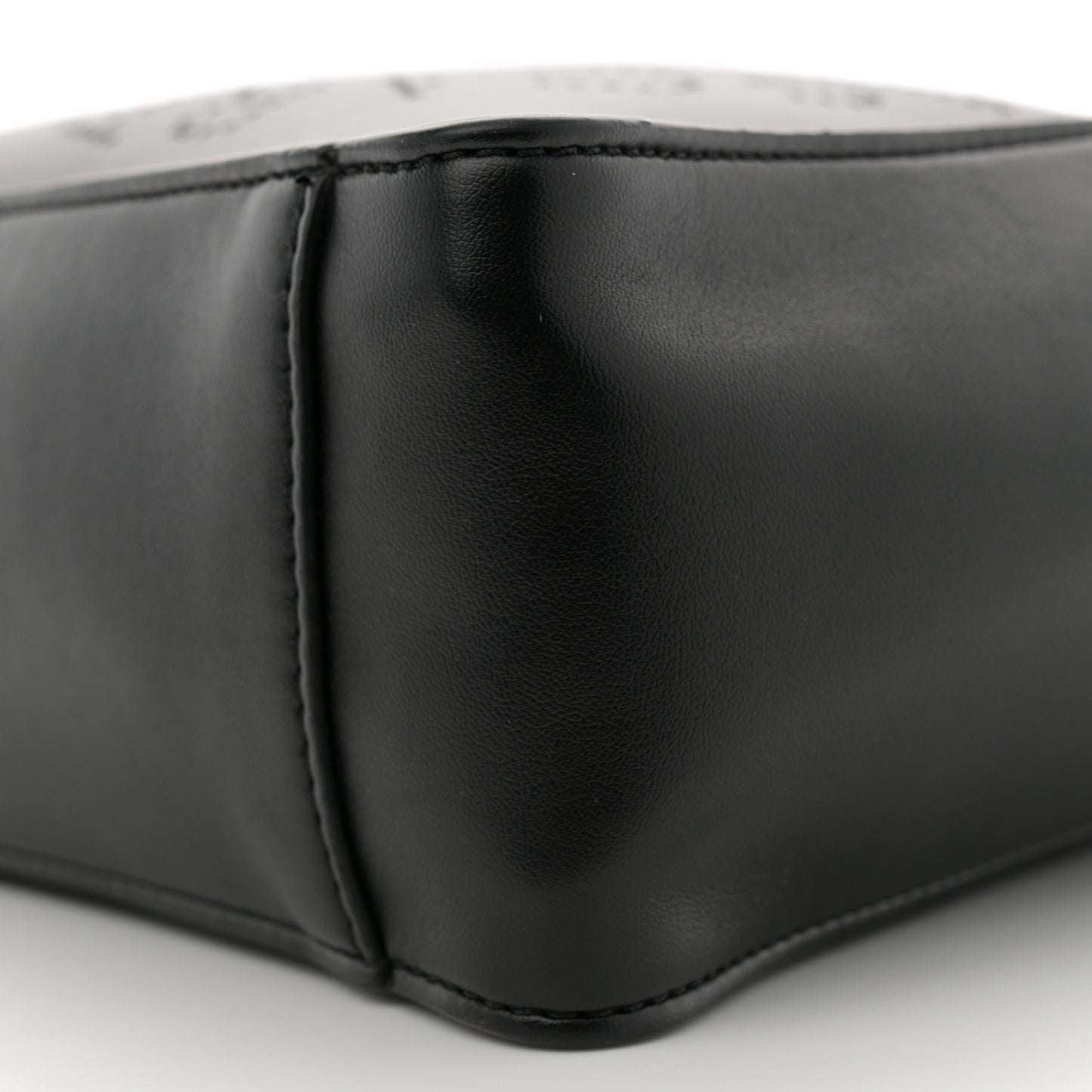 Eco Alter Nappa Perforated Logo Mini Crossbody Black