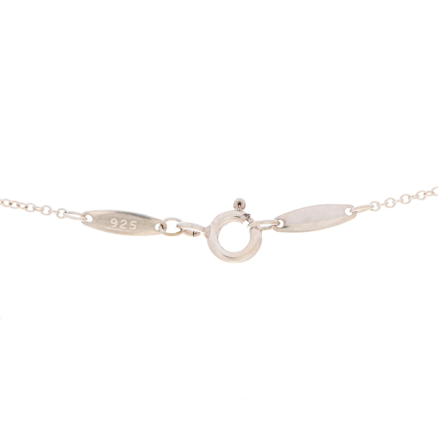 Sterling Silver 9mm Elsa Peretti Bean Pendant Necklace