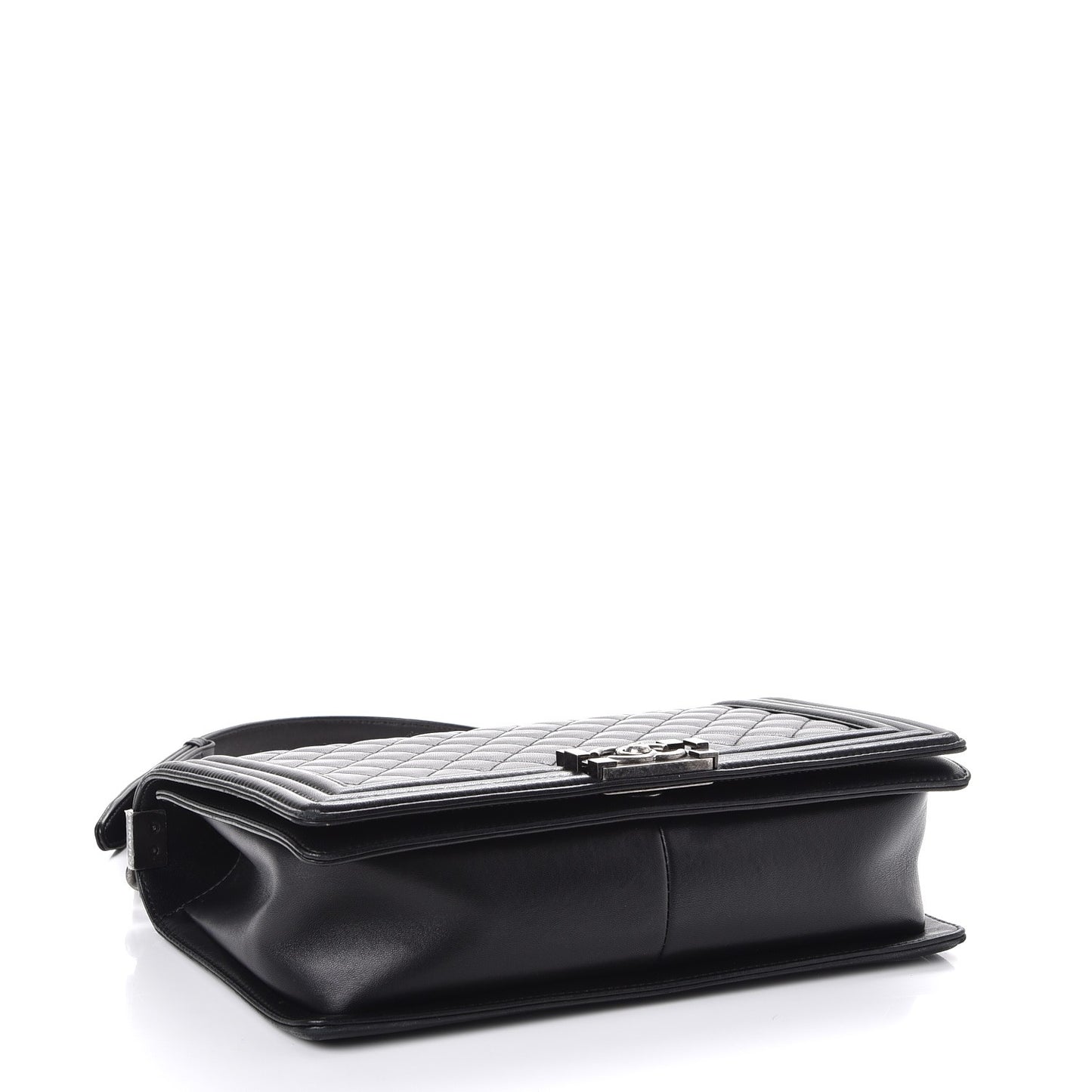Lambskin Quilted New Medium Boy Flap Black