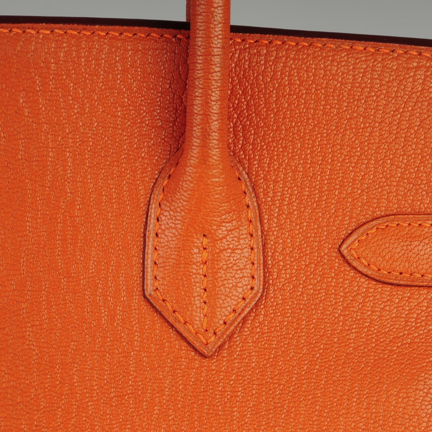 Hermes Chevre de Coromandel Birkin 30 Potiron 27 of 28