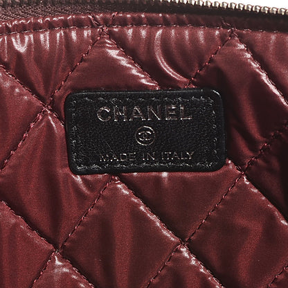 Chanel Lambskin Quilted Large Cosmetic Case Black 7 of 8