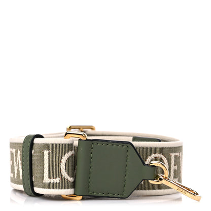 Loewe Calfskin Jacquard Anagram Strap Green Avocado Green 1 of 4