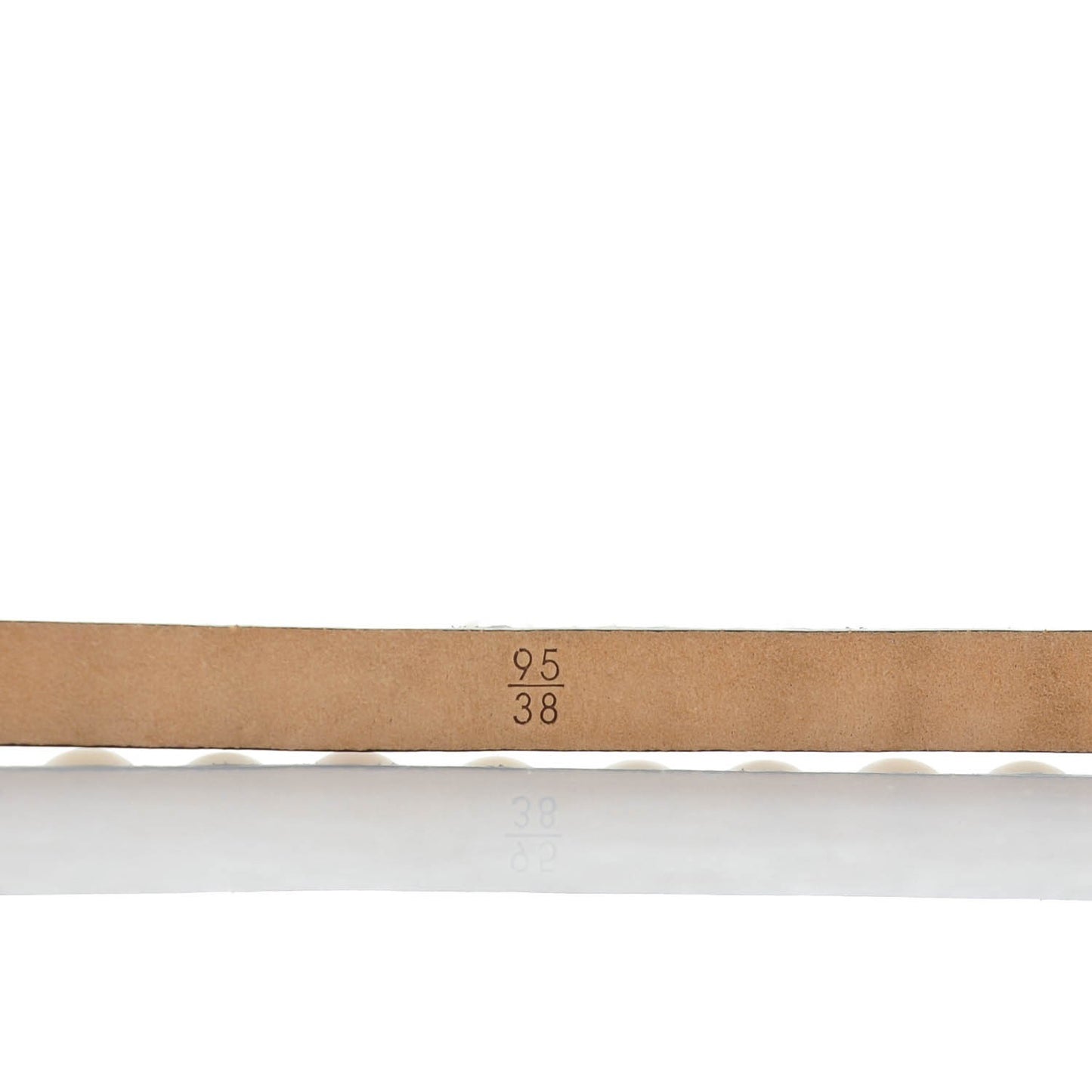 Calfskin Pearl CC Belt 95 38 Black