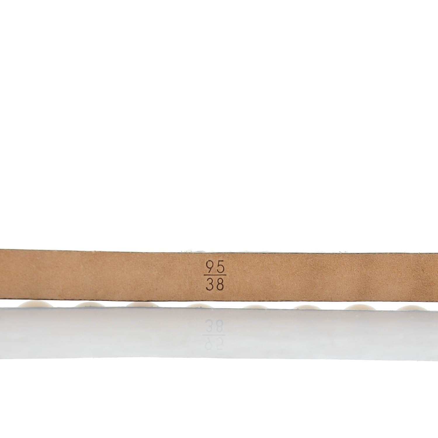 Chanel Calfskin Pearl CC Belt 95 38 Black 7 of 9