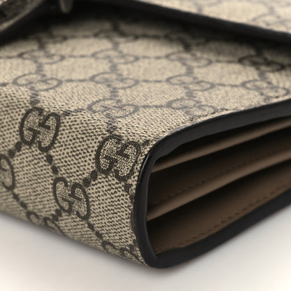 Gucci GG Supreme Monogram Mini Dionysus Chain Wallet Beige Taupe 9 of 10