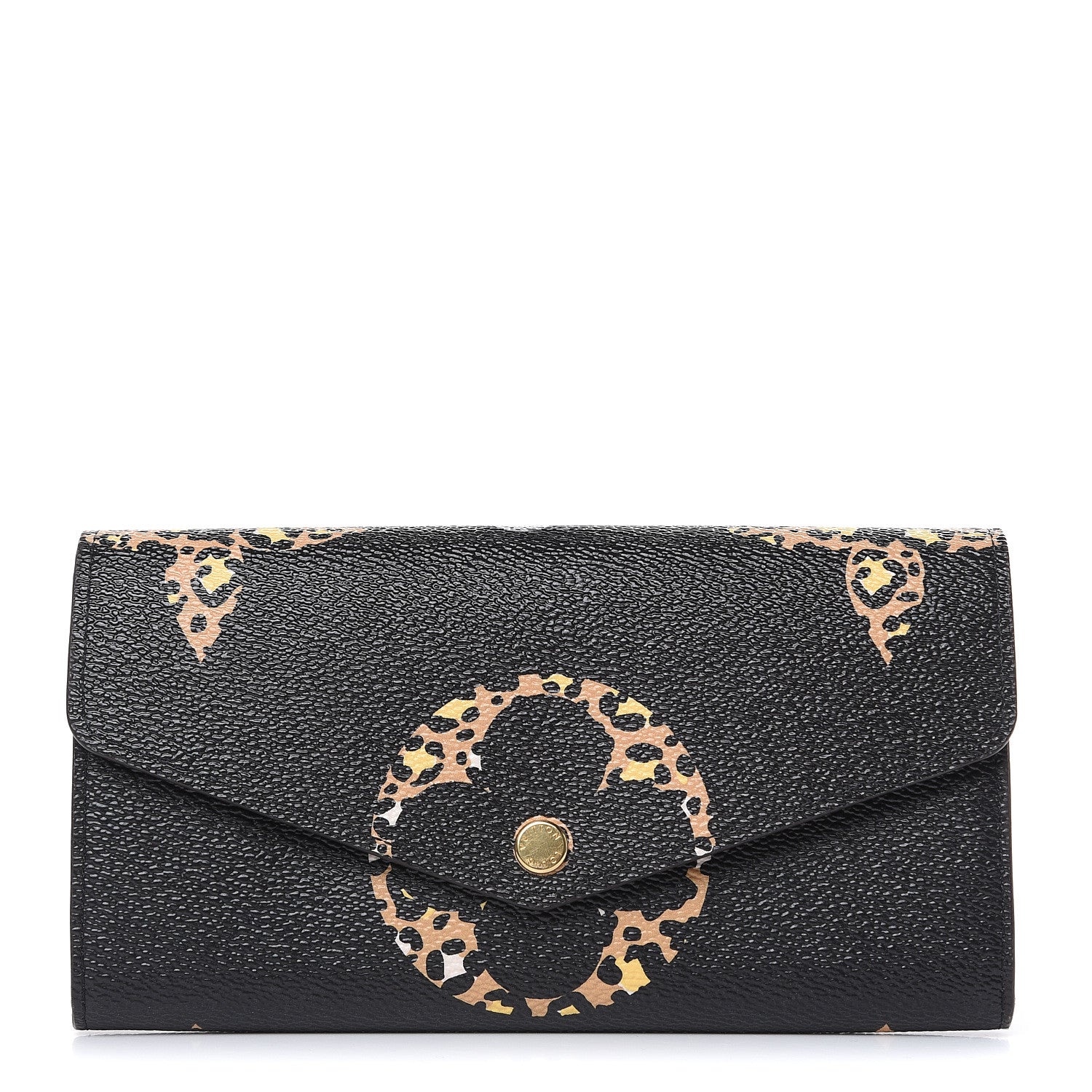 Louis Vuitton Monogram Giant Jungle Sarah Wallet Black 1 of 8
