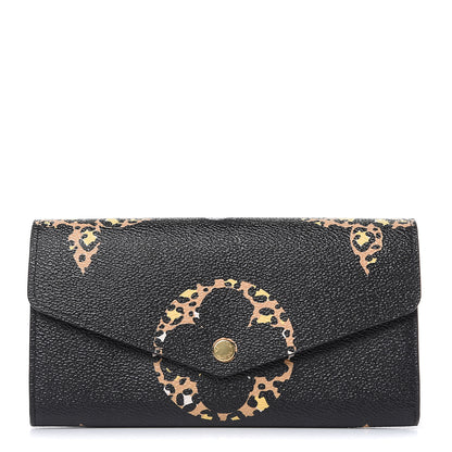 Louis Vuitton Monogram Giant Jungle Sarah Wallet Black 1 of 8