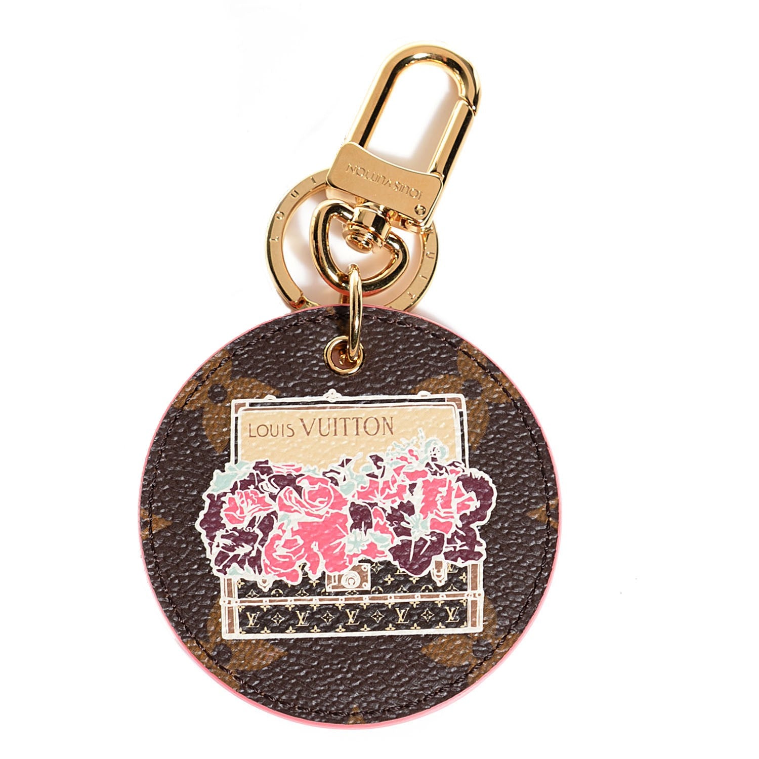 Louis Vuitton Monogram Illustre Posies Bag Charm 1 of 6