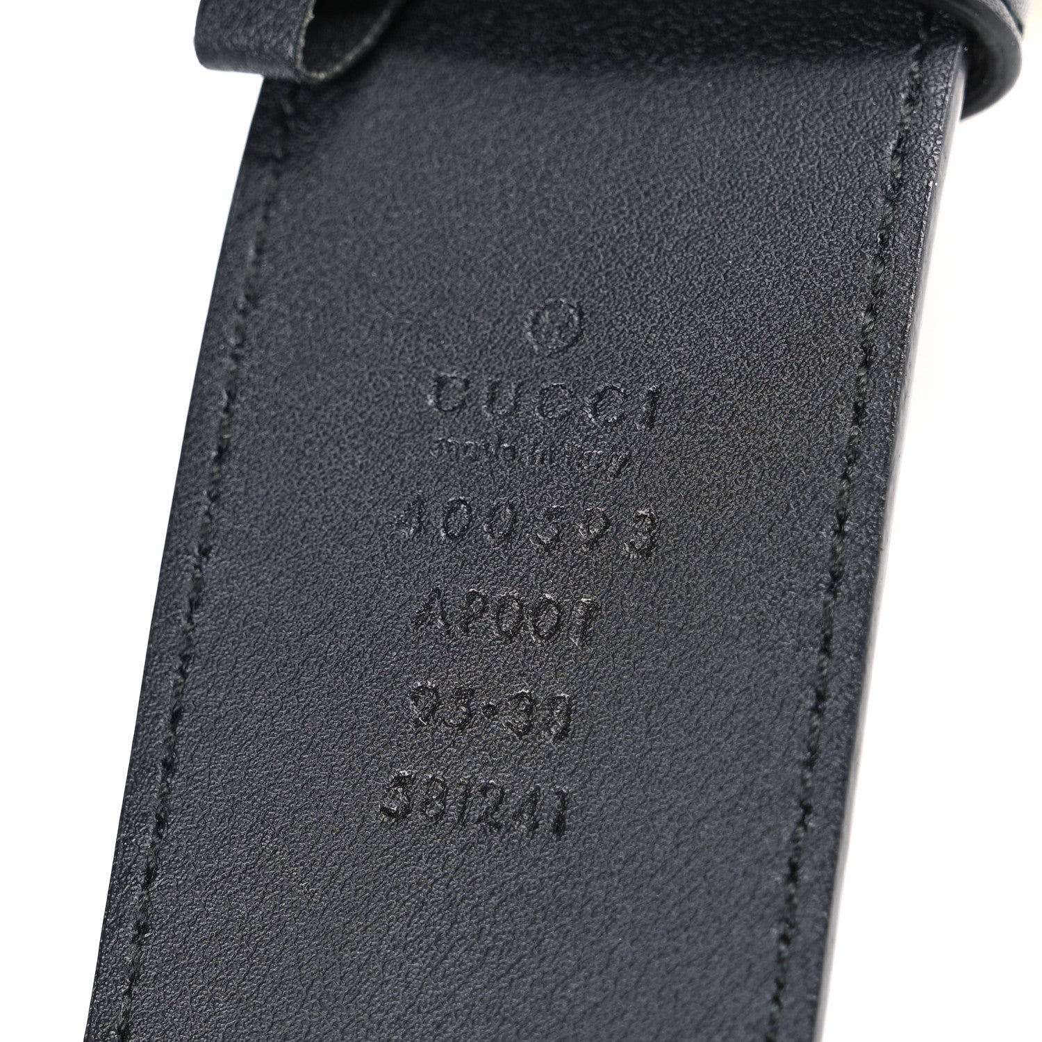 Gucci Calfskin Double G 40mm Belt 95 38 Black 3 of 6