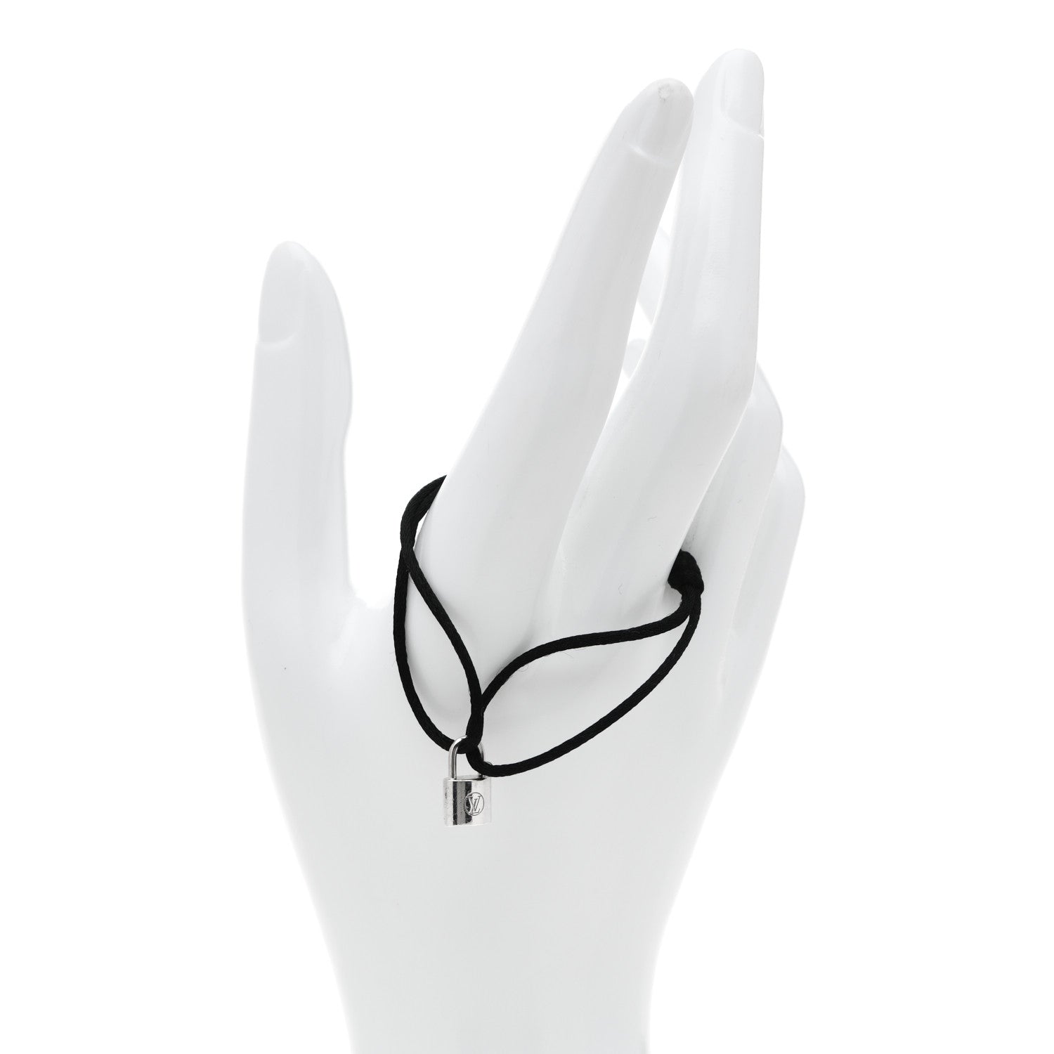 Louis Vuitton X UNICEF Sterling Silver Lockit Bracelet Black 2 of 6
