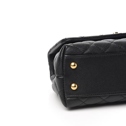 Chanel Caviar Quilted Mini Coco Handle Flap Black 7 of 13