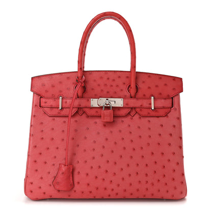 Hermes Ostrich Birkin 30 Bougainvillea 1 of 11