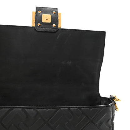 Fendi Nappa FF 1974 Embossed Baguette Black 11 of 12