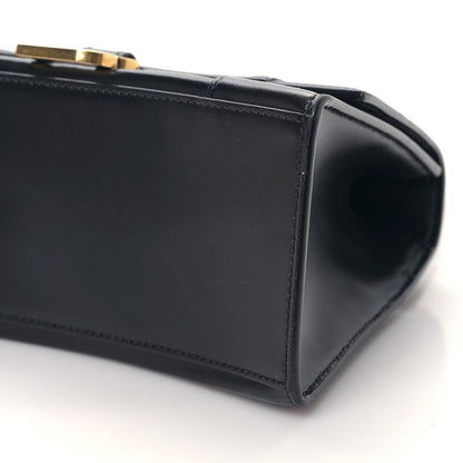 Balenciaga Shiny Box Calfskin Small Hourglass Top Handle Bag Black 8 of 9
