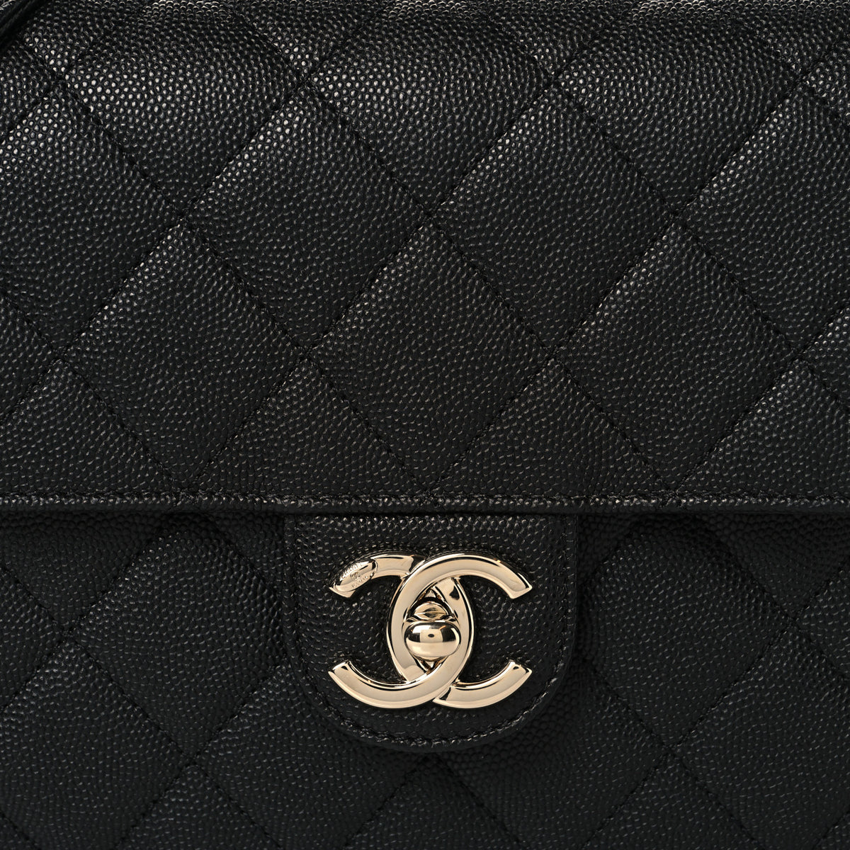 Caviar Quilted Large Like A Wallet Flap Black