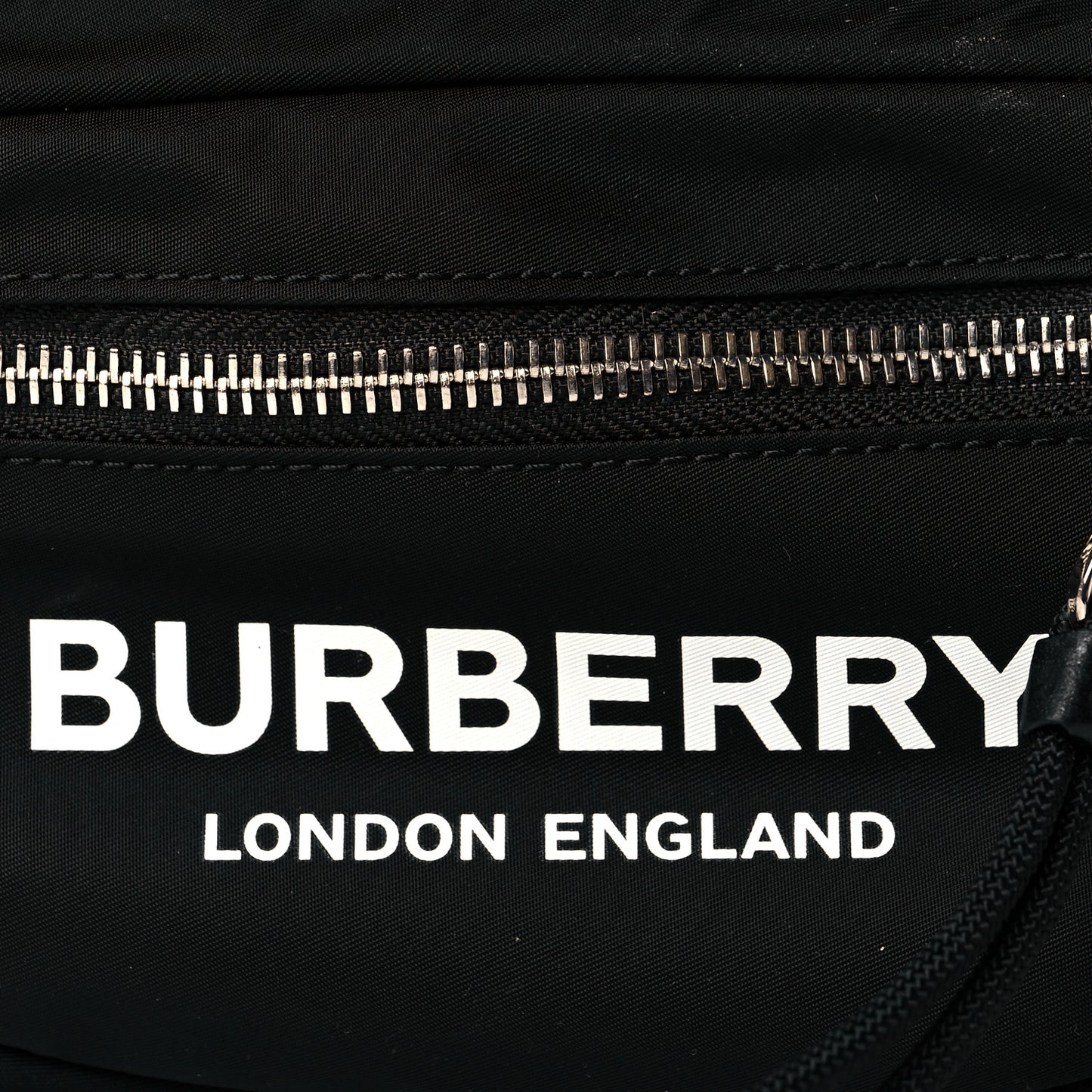 Econyl Logo Print Small Cannon Bum Bag Black