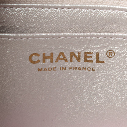 Chanel Iridescent Lambskin Quilted Mini Rectangular Flap Ivory 6 of 11
